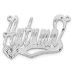 10k Yellow Gold Satin Diamond-cut Heart Name Plate view 8