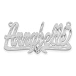10k Yellow Gold Satin Diamond-cut Heart Name Plate view 9
