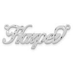 10k Yellow Gold Satin Diamond-cut Name Plate view 8