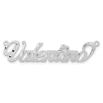 10k Yellow Gold Satin Diamond-cut Name Plate view 9