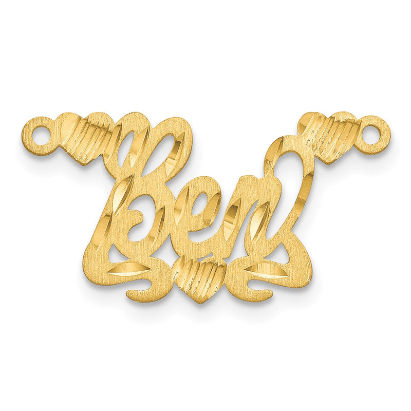 Sterling silver name pendants & charm, alternate view