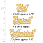 Sterling Silver/Rhod-plated Satin Diamond-cut Heart Name Plate view 20