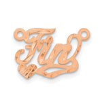 Sterling Silver/Rhod-plated Satin Diamond-cut Heart Name Plate view 13