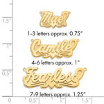 3D Heart Custom Name Plate Necklace view 5