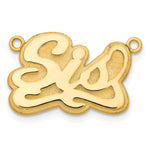 10k Yellow Gold 3D Polished Name Plate view 12