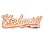 10k Yellow Gold 3D Polished Name Plate view 19