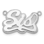 10k Yellow Gold 3D Polished Name Plate view 7