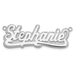 10k Yellow Gold 3D Polished Name Plate view 9