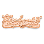 10k Yellow Gold 3D Diamond-cut Name Plate view 19