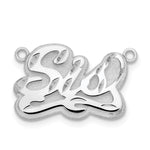 10k Yellow Gold 3D Diamond-cut Name Plate view 2