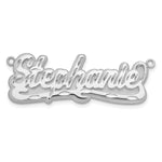 10k Yellow Gold 3D Diamond-cut Name Plate view 4