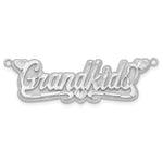 Sterling Silver/Gold-plated 3D Diamond-cut Hearts Name Plate view 9