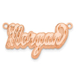 10Kk Yellow Gold 3D Diamond-cut Name Plate view