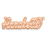 10Kk Yellow Gold 3D Diamond-cut Name Plate view