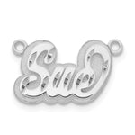 10Kk Yellow Gold 3D Diamond-cut Name Plate view