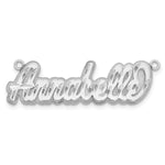 10Kk Yellow Gold 3D Diamond-cut Name Plate view
