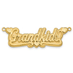 Sterling Silver/Gold-plated 3D Satin Diamond-cut Hearts Name Plate view 19