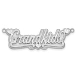 Sterling Silver/Gold-plated 3D Satin Diamond-cut Hearts Name Plate view 9