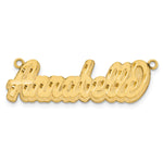 Sterling Silver/Gold-plated 3D Satin Diamond-cut Name Plate view 19