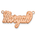 Sterling Silver/Gold-plated 3D Satin Diamond-cut Name Plate view 13