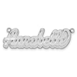 Sterling Silver/Gold-plated 3D Satin Diamond-cut Name Plate view 4