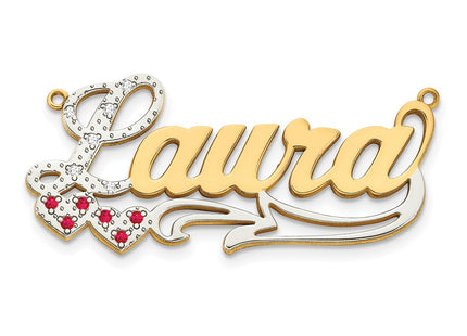 14k Yellow & Rhodium Jewelry Style XNA48 - Classique Jewelry Inc.