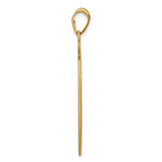 Sterling Silver/Gold-plated Round Monogram Pendant, 32 x 29mm view