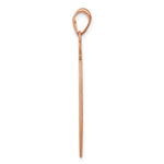 14K Rose Gold Round Monogram Pendant, 32 x 29mm view