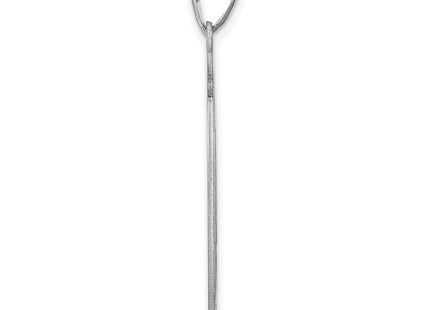 Sterling silver monogram pendant, alternate view
