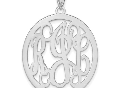 Sterling silver monogram pendant