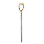 Sterling Silver/Gold-plated Round Monogram Pendant, 25 x 28mm view