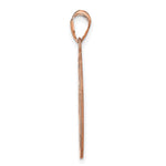 14K Rose Gold Round Monogram Pendant, 25 x 28mm view