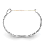 SS/Gold-plated Monogram with Sterling Silver Bangle view