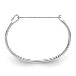 SS/Rhodium-plated Monogram with Sterling Silver Bangle view