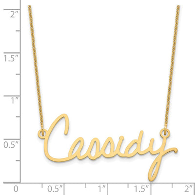 14K Yellow Gold Signature Necklace, 18 x 1.5mm