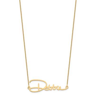 14K Yellow Gold Signature Necklace, 18 x 1.5mm