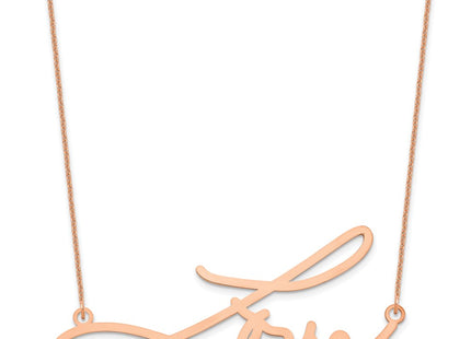 14K rose gold signature necklace