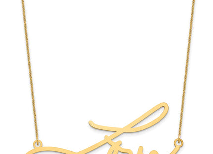 14K yellow gold signature necklace