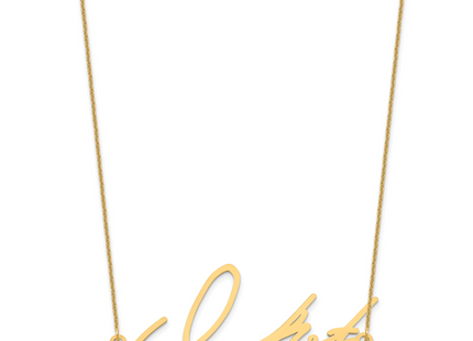 14k Yellow Gold Signature Necklace, 18 x 2mm