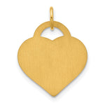 Sterling Silver/Gold-plated Monogram Heart Charm view