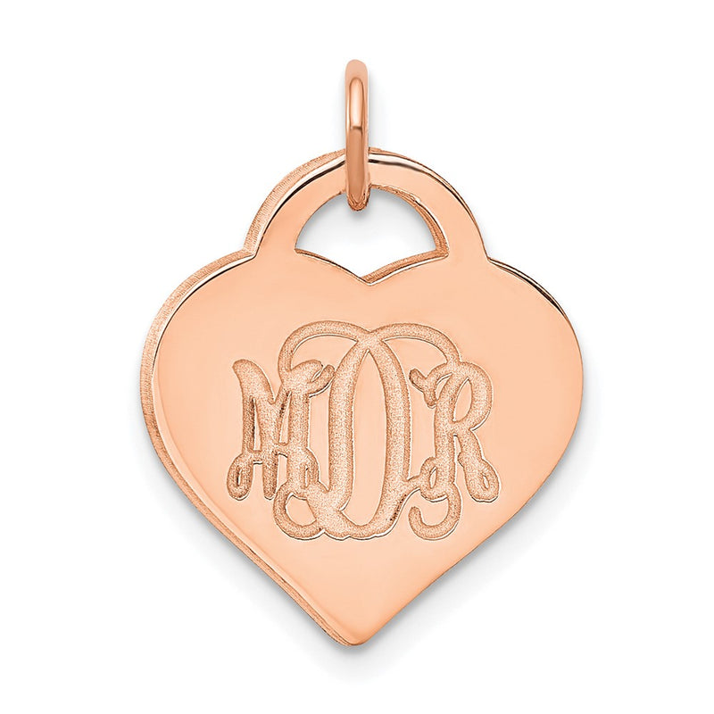 Sterling silver monogram charm