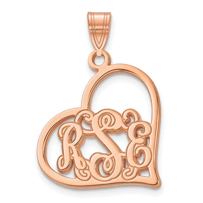 Sterling silver heart pendant