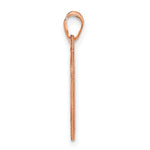 Sterling Silver/Rose-plated Small Round Monogram Pendant view