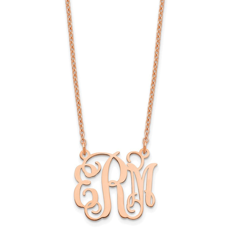 Sterling silver monogram necklace