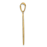 Sterling Silver/Gold-plated Round Cut-out Monogram Pendant, 28 x 25mm view