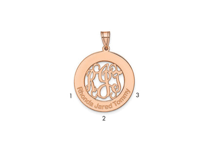 14k Rose Gold Pendants Style XNA530R - Classique Jewelry Inc.