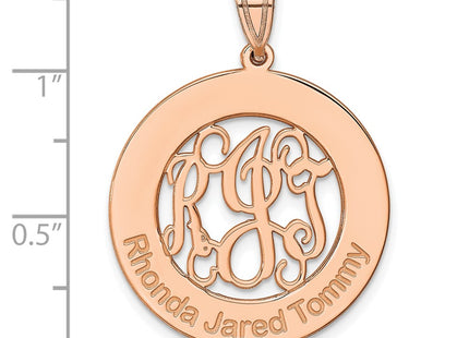 14k Rose Gold Pendants Style XNA530R - Classique Jewelry Inc.