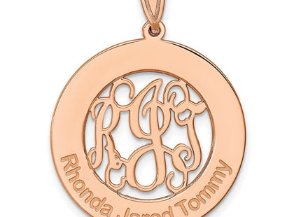 SS/Rose Plated Pendants Style XNA530RP - Classique Jewelry Inc.
