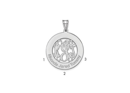 14k White Gold Pendants Style XNA530W - Classique Jewelry Inc.