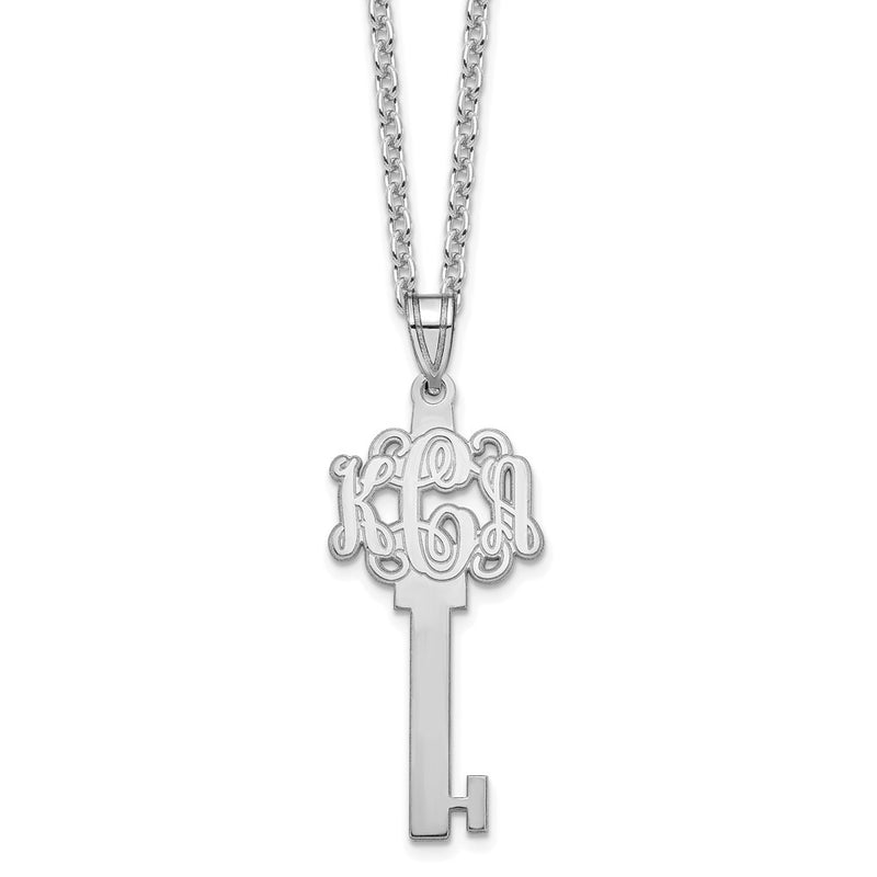 Sterling silver monogram necklace